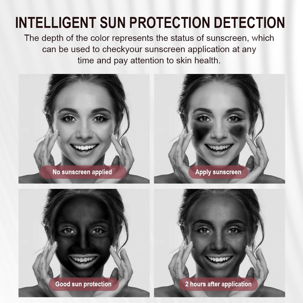 Умное УФ Солнцезащитное Зеркало для Макияжа со Светодиодной Подсветкой, Детекция Солнцезащитного Средства, Макияж