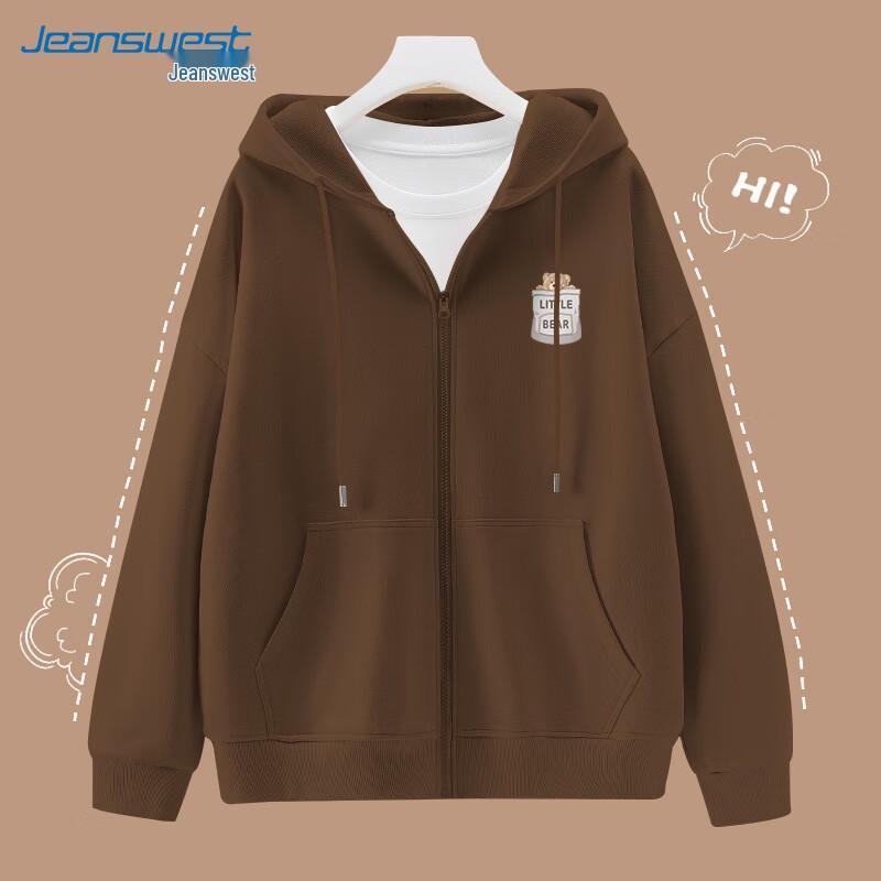 Женская осенняя повседневная толстовка на молнии Jeanswest
