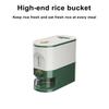 Rice Dispenser with Measuring Cup Large Capacity Clear Visible Airtight Flour Beans Cereal Grains Food Storage Container Kitchen Supplies