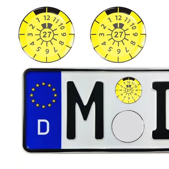 2 шт. 3D гелевые купольные наклейки яркие цвета простая установка универсальные наклейки на номерной знак автомобиля