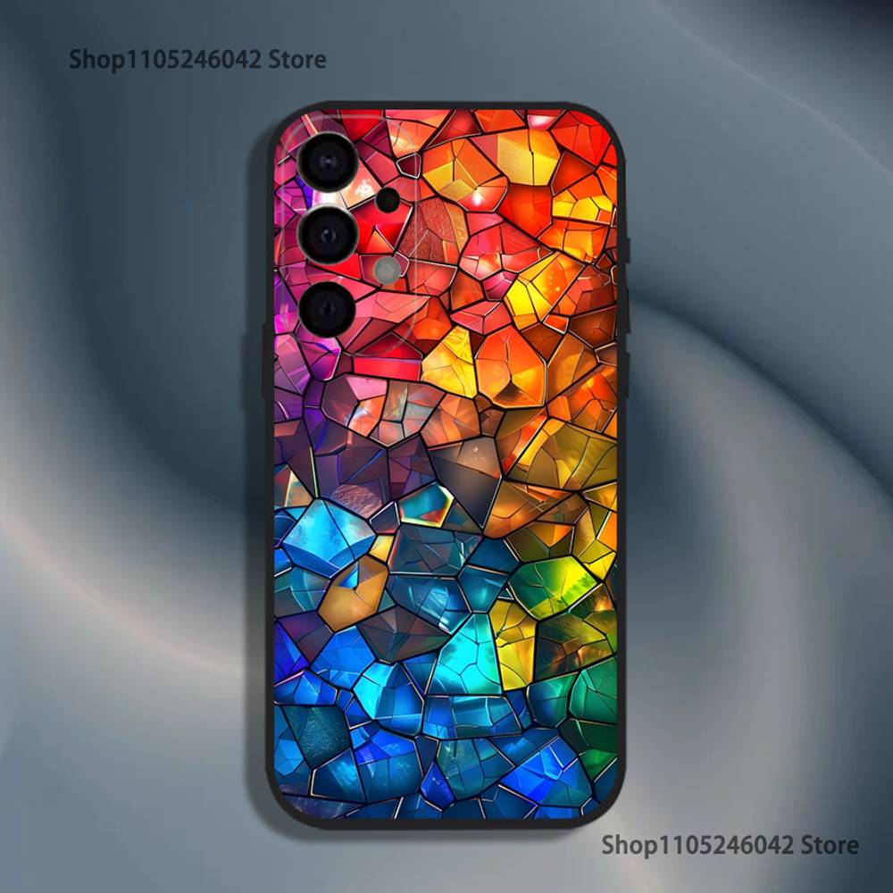Цветной стеклянный чехол для телефона Samsung S26, S25, S24, S21, S22, S23, S30, Ultra, S20, Plus, Fe, Lite, 5G Черная крышка