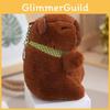 Adorable Brown Capybara Plush Keychain Cute Buddhist Robe Keyring For Girls Gifts