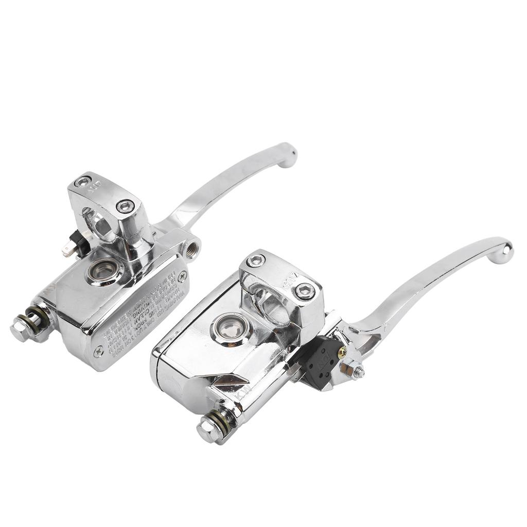 Пара гидравлических тормозных главных цилиндров рычаг сцепления алюминиевый сплав универсальный для 1-дюймового руля мотоцикла