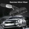 Rearview Mirror Wiper Retractable Portable Rubber Squeegee Cleaning Tools Car Rearview Mirror Rain Remover for Vehicle