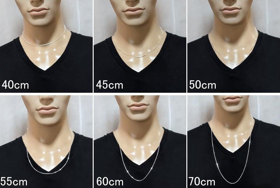 Items Silver 925 Chain Necklace 40cm Silver Chain Venetian Chain Necklace Silver Necklace Box Chain Cool Chain Only Popular Men Women Silver Chain