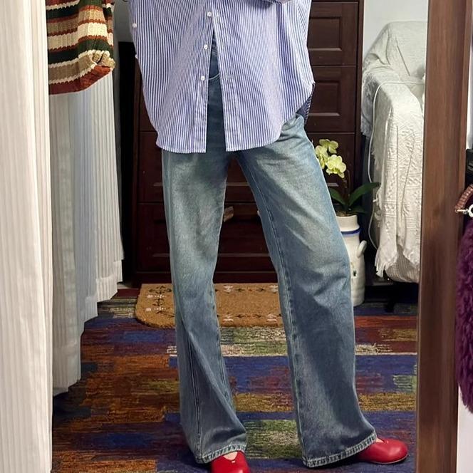 Кожаная корейская версия нишевый дизайн Микки большая голова круглая голова маленькие красные туфли на одной педали плоская подошва с мелким вырезом Мэри Джейн одинарные туфли женские