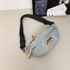 Nylon Japanese Harajuku Crossbody Bags Simple Waist Bag Messenger Bags Shoulder Bags  Female