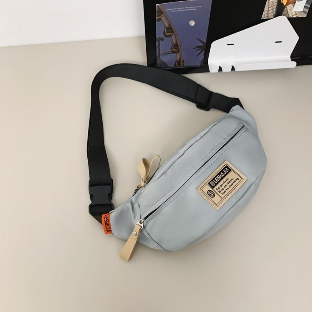 Solid Color Crossbody Chest Bag Simple Shoulder Bags Japanese Harajuku Crossbody Bags Female