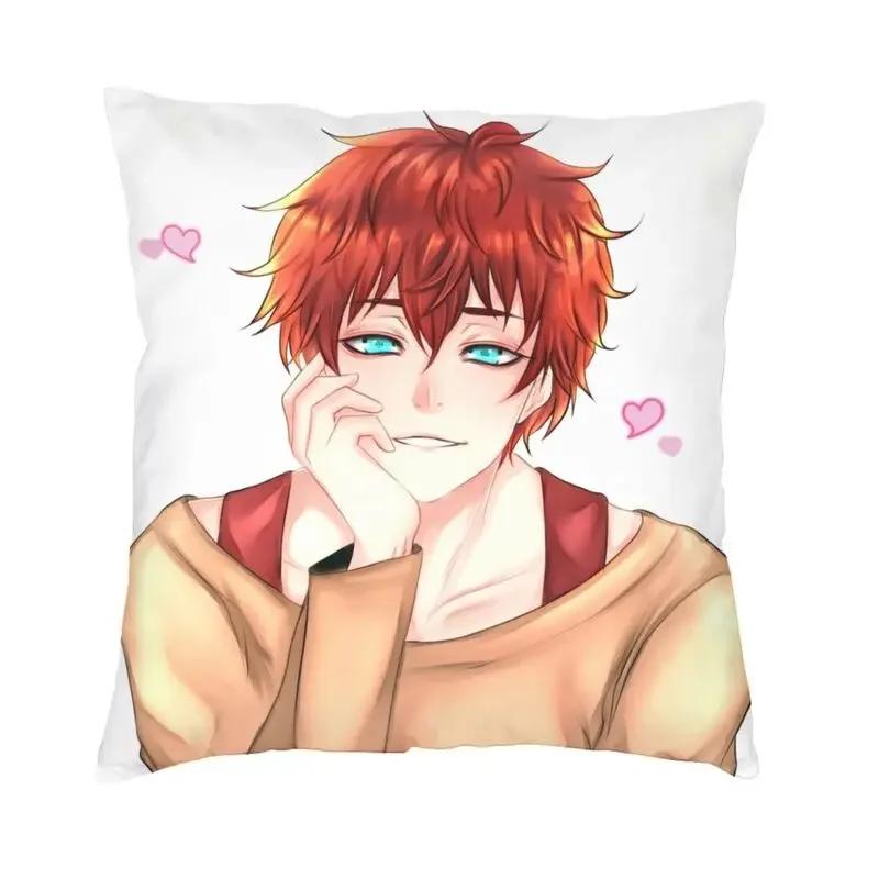 Mystic Messenger 707 Чехлы для подушек в стиле чиби, полиэстер, аниме, игра, наволочка для дивана, автомобиля, квадратная наволочка, декоративная домашняя наволочка