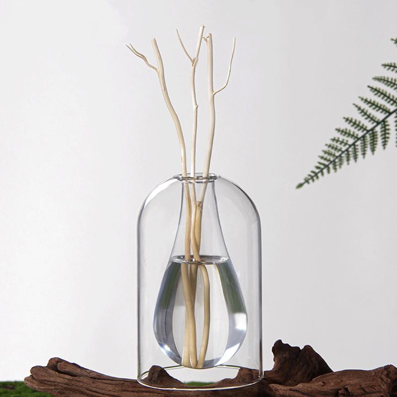 1 шт. Бутылка для ароматерапии с каплями воды, прозрачная стеклянная бутылка для ароматерапии, современный стеклянный контейнер, креативный, 4 цвета