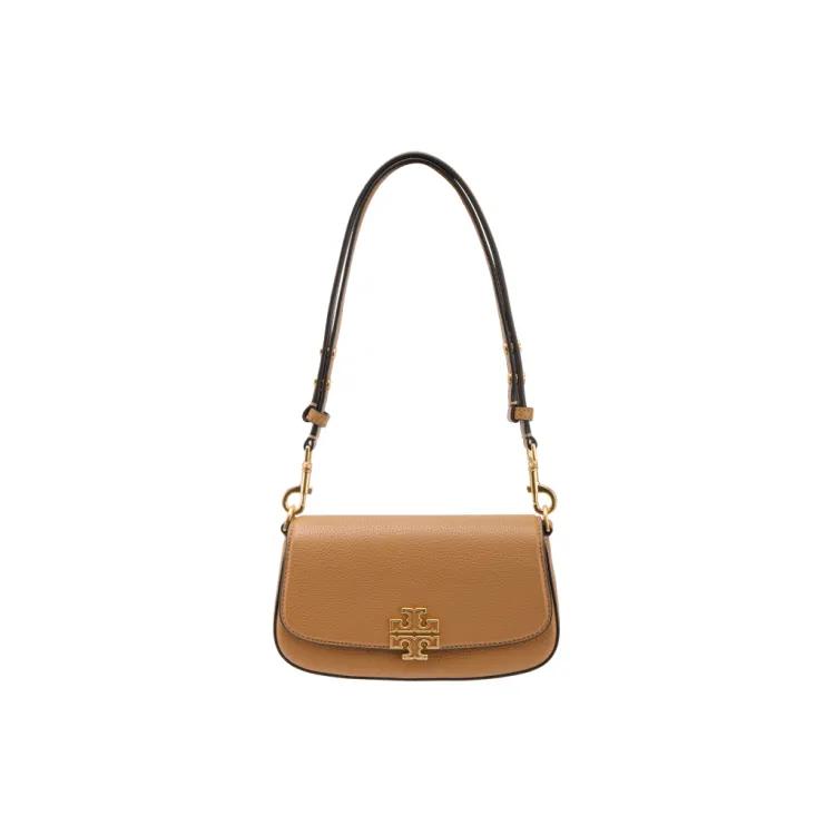 TORY BURCH Britten Leather Shoulder Bag , Crossbody Bag Small Women's Brown (Unisex) Crossbody Bags 138772 221