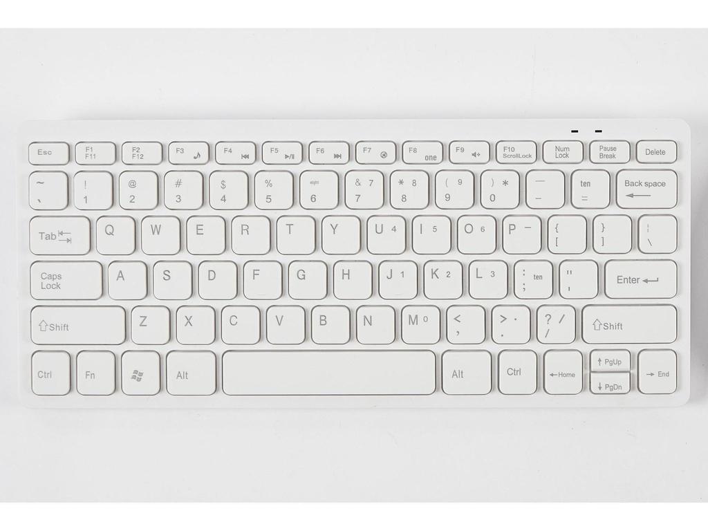 Беспроводная мини-клавиатура и мышь 2.4G Chocolate - 78 бесшумных клавиш для настольного компьютера и ноутбука