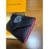 Used LOUIS VUITTON tri-fold wallet black pink