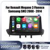 Операционная система Android для Renault Megane 3 Fluence Samsung SM3 2008 - 2014 Автомагнитола Стерео Мультимедиа Видео GPS Навигация Плеер BT 5.0