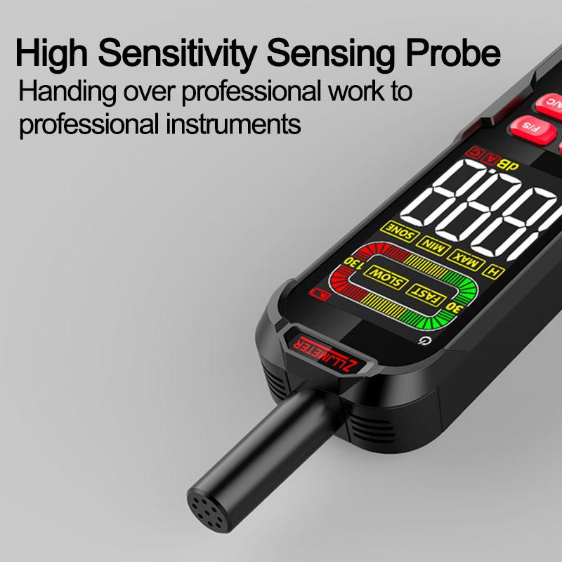 Цветной экран цифровой измеритель уровня звука измеритель уровня звука измеритель уровня звука аккумулятор/зарядка 30-130 дБ A/C взвешенный децибел измеритель шума