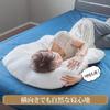 Nemuri Seisakusho DUAL-NEO Body Pillow, Washable Tencel, Side-Sleeping, U-Shaped Arch Pillow, Slim, Made in Japan, White