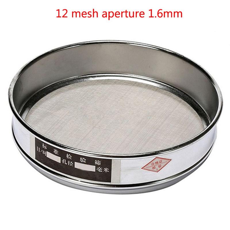 Test Sieve Mesh Screen Metal Ash Aluminum Metal Ash Pharmaceuticals Useful 10-100Mesh Aperture Stainless Steel Test Sieve