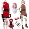 Anime Haruno Sakura Cosplay Costume Women Outfit Halloween Carnival Costumes