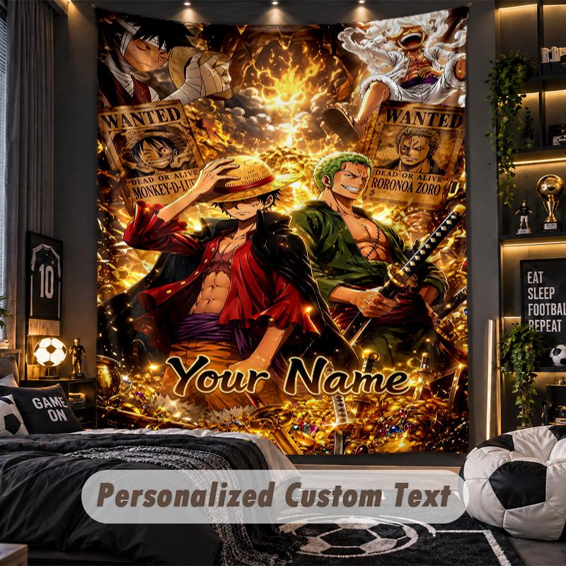Personalized Wall Tapestry,One Piece Custom Printed Name, Fabric Wall Art For Indoor Room Backdrop