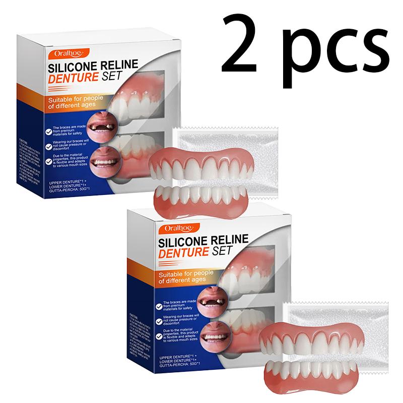 Denture Finishing Braces Cosmetic Dental Braces Enhance Smile Aesthetics Comfortable Material Dentures