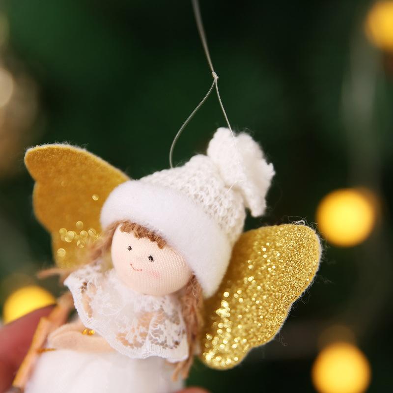New Christmas Decorations Christmas Cute White Angel Desktop Window Creative Ornaments Christmas Tree Ornaments