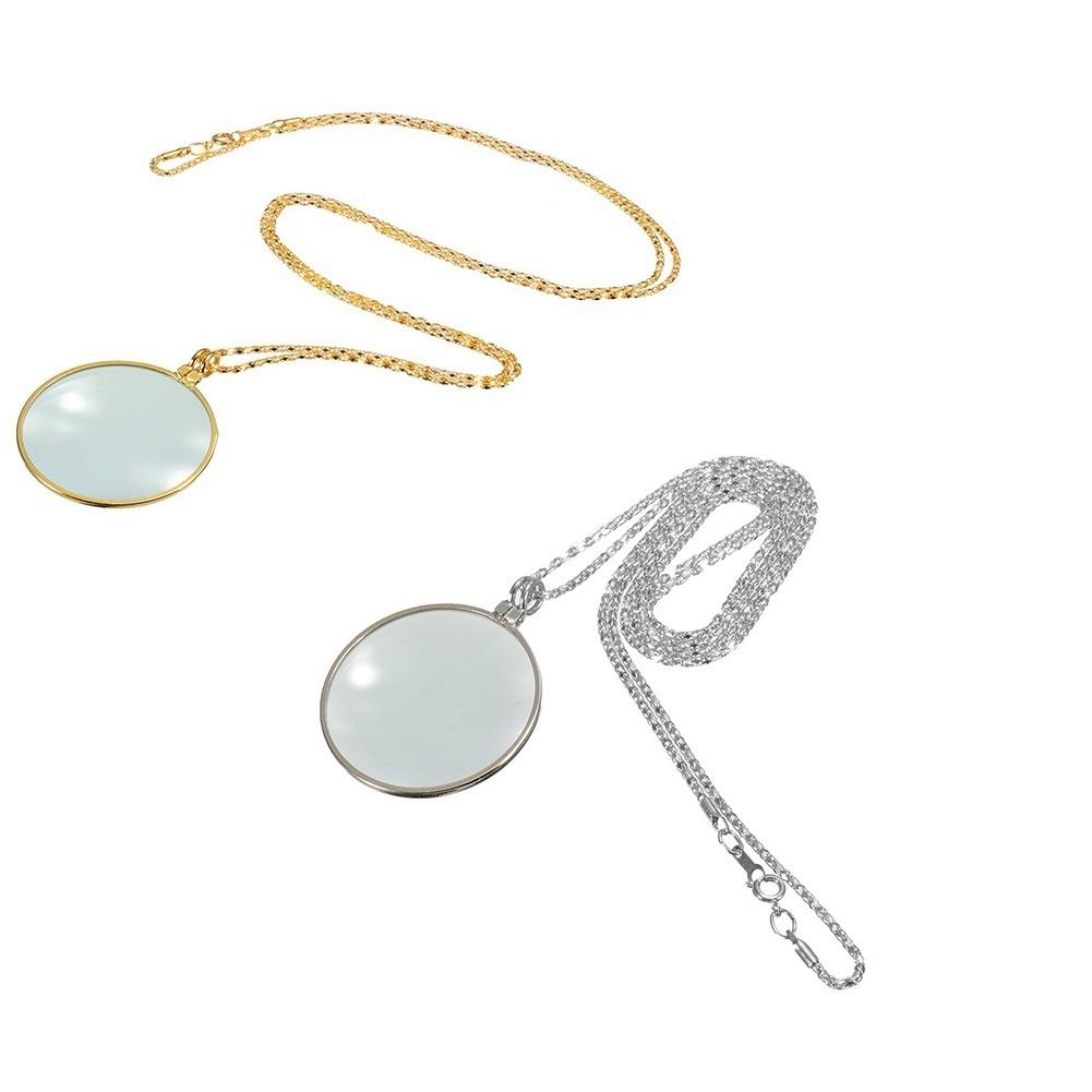 Новый декоративный монокль, подвеска, ожерелье, 5-кратная лупа, монета, увеличительное стекло