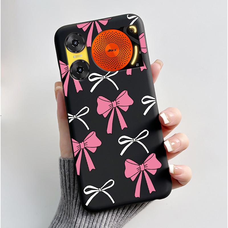 Case For ZTE Nubia Music 2 Z2460 Z2353 Music2 Phone Case Cute Rabbit Black Cover For ZTE Nubia Music Soft TPU Silicone Casing