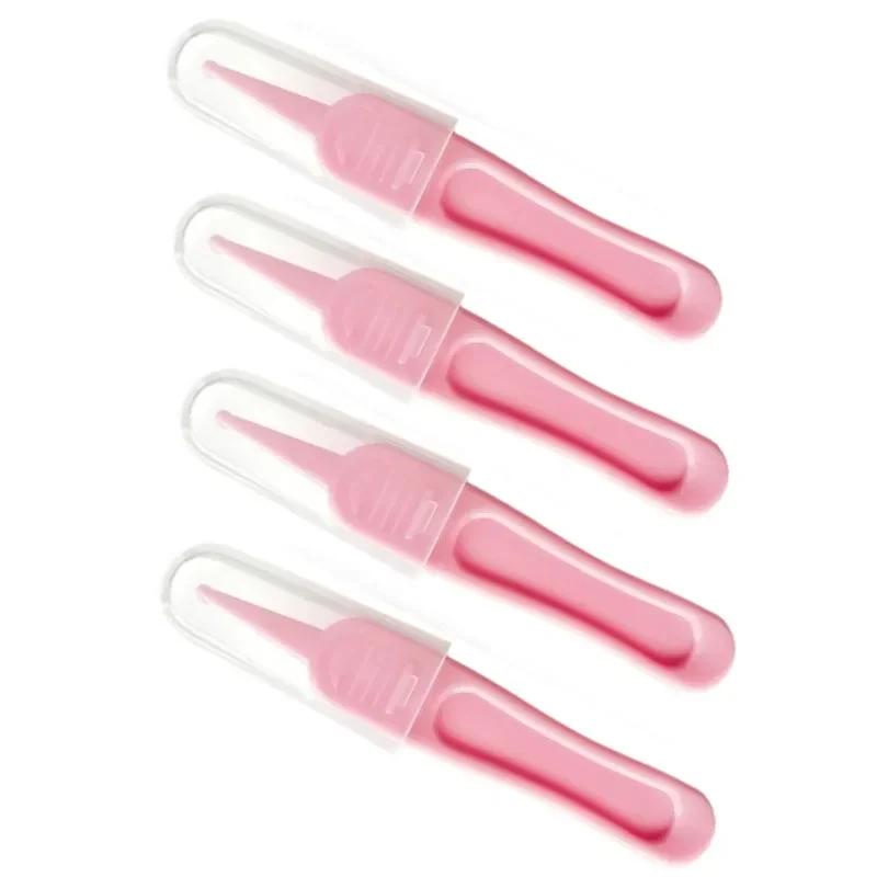 1/2/3/4pcs Baby Dig Booger Clip Infants Ear Nose Navel Clean Tool Kid Safety Tweezers Cleaning Forceps Toddler Nasal Cavity Care