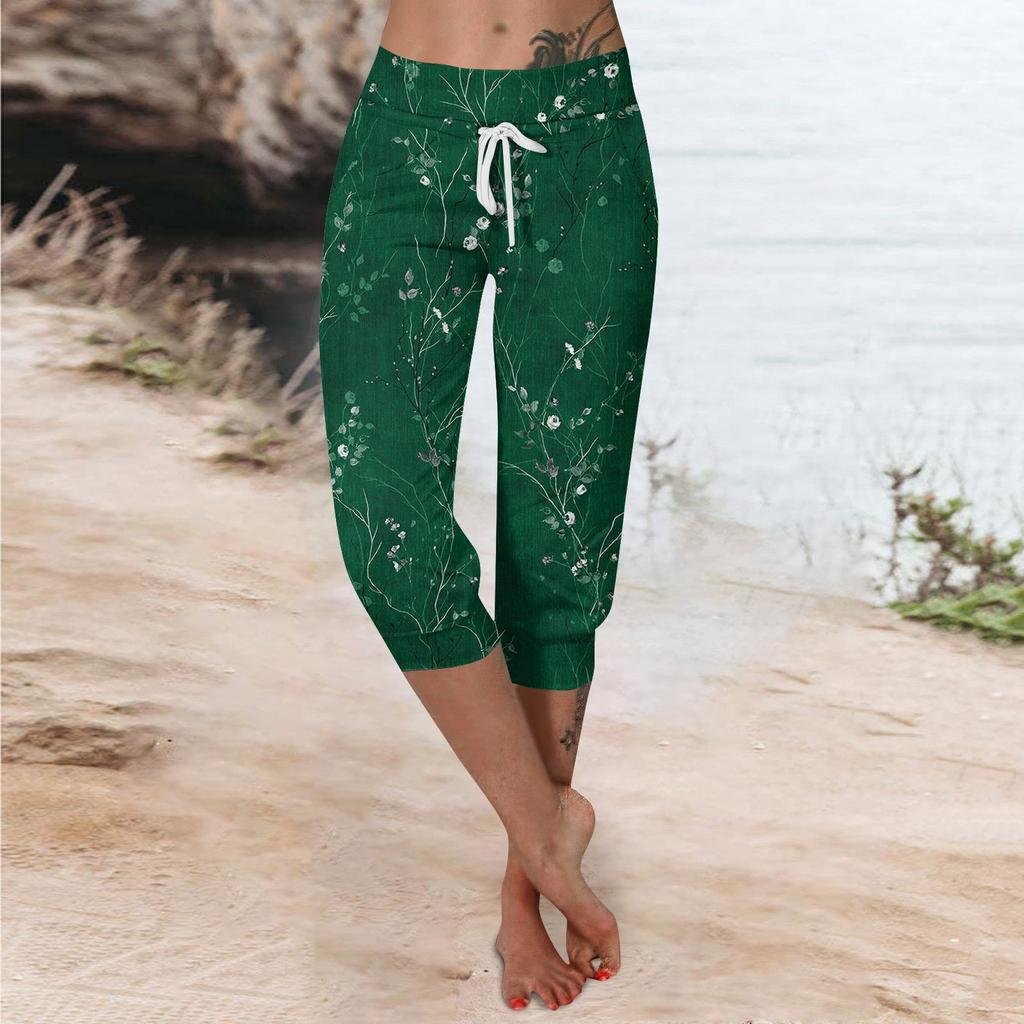 Брюки для женщин, укороченные шорты для женщин, летние новые повседневные эластичные модные повседневные брюки