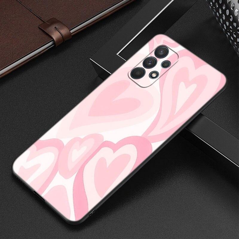Чехол с узором в виде фиолетового сердца и вихря для Samsung Galaxy A12 A22 A31 A32 A50 A51 A70 A71 A72 A11 A21S A02S A10S A20S A30S A52 S 5G