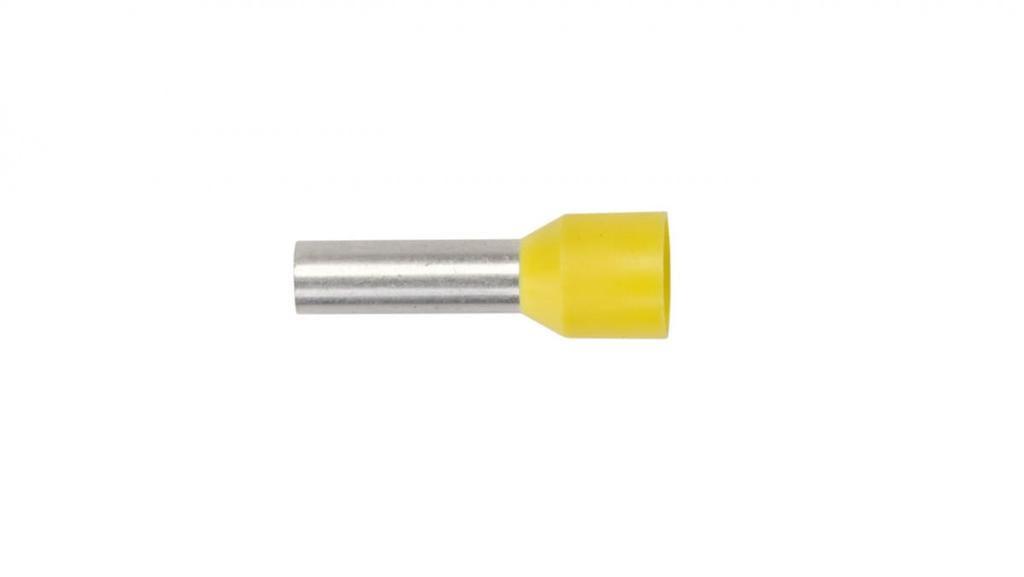 Końcówka Tulejkowa Izolowana Ti 6Mm2/12Mm Żółta Cynowana Ti6L12 /100Szt./