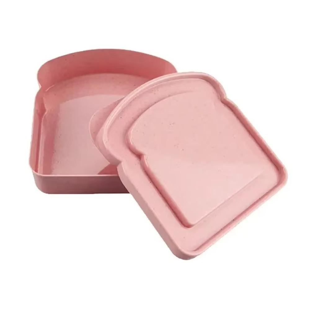 Portable Toast Storage Box Transparent Sandwich Meal Box Fashion Sandwich Container Household