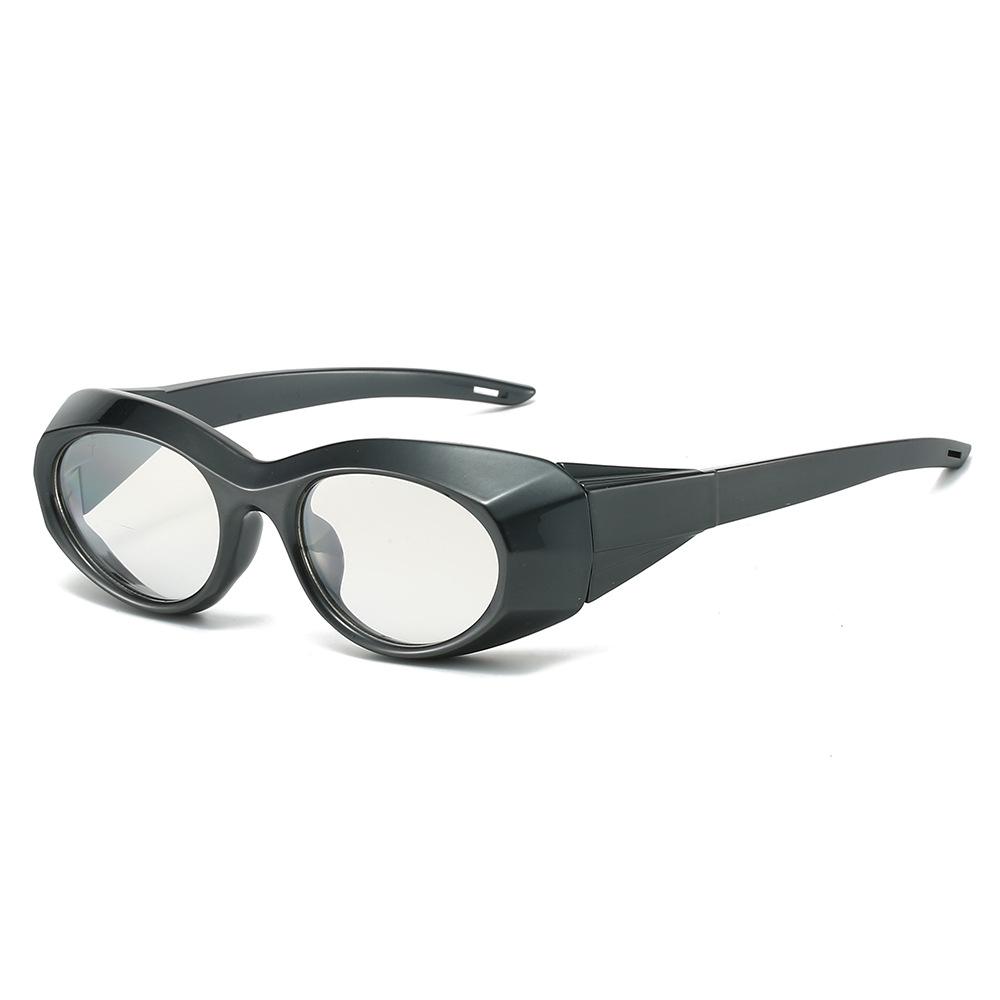 Retro Luxury Brand Design Oval Women Sunglasses New Futuristic Trend Punk Style Large Frame Men Sun Glasses Uv400