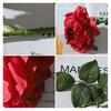 Artificial Rose Flower Fake Real Touch Rose with Stem Big Bloom Rose Branches for Wedding Bouquet Party Valentine's Day Floral