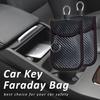 2 Pcs Faraday Bag For Car Keys, RFID Signal Blocking Pouch, Anti-Theft Key Fob Protector, Cell Phone Signal Blocker Case, Car Key Fob Cage (Small)