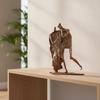 Human Figure Sculpture Decorative Statue Contemporary for Living Room, Bookshelf