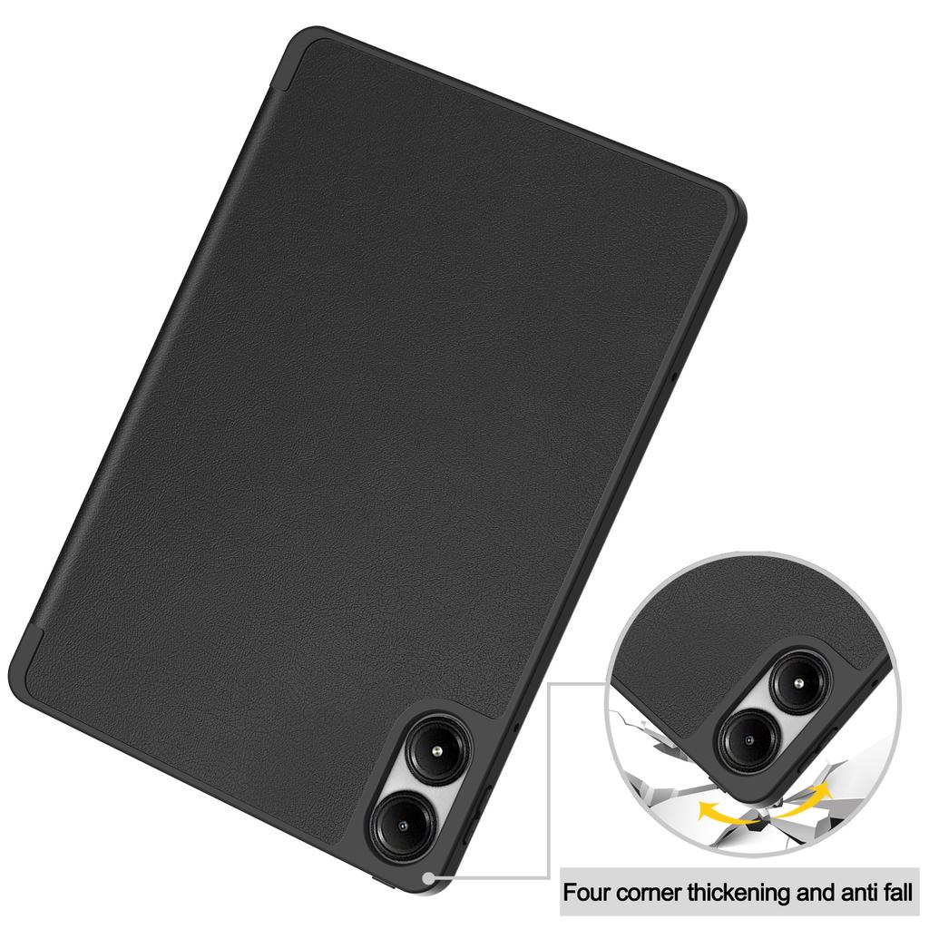 Чехол для планшета Xiaomi Redmi Pad Pro/Redmi Pad Pro 5G/Poco Pad 4G, трехскладная подставка, кожаный чехол со слотом для стилуса