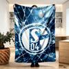 FC Schalke 04 Print Blanket - Soft & Comfortable, for Bedroom, Travel, Sofa, Home Decoration - Birthday Christmas Gift for Friend