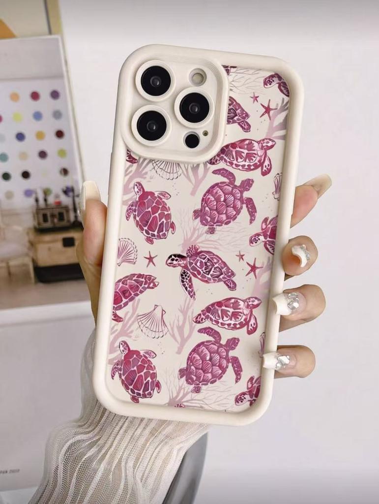 Small fish turtle suitable for iphone17pro mobile phone case Apple 15 anti-drop 14 foreign trade 13promax new 16E