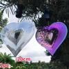 1pc Beating Heart Wind Spinner Stainless Steel ABS Wind Catcher Love Wind Chime Rotating