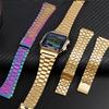 Для Casio A158 A159 A168 A158W f91w LA-680 Металлический ремешок для часов из нержавеющей стали AE1200 AE-1300 W-218 Маленькие квадратные часы металлический ремешок 18 мм