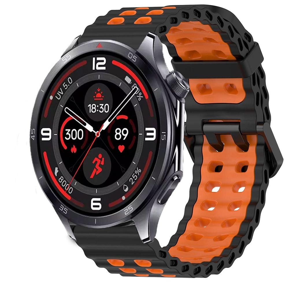 22-мм силиконовый ремешок 'Ocean' для OnePlus Watch 3 46 мм/2/2R/Lite, спортивный дышащий браслет для Watch 4 Pro/X X2/X3, аксессуары