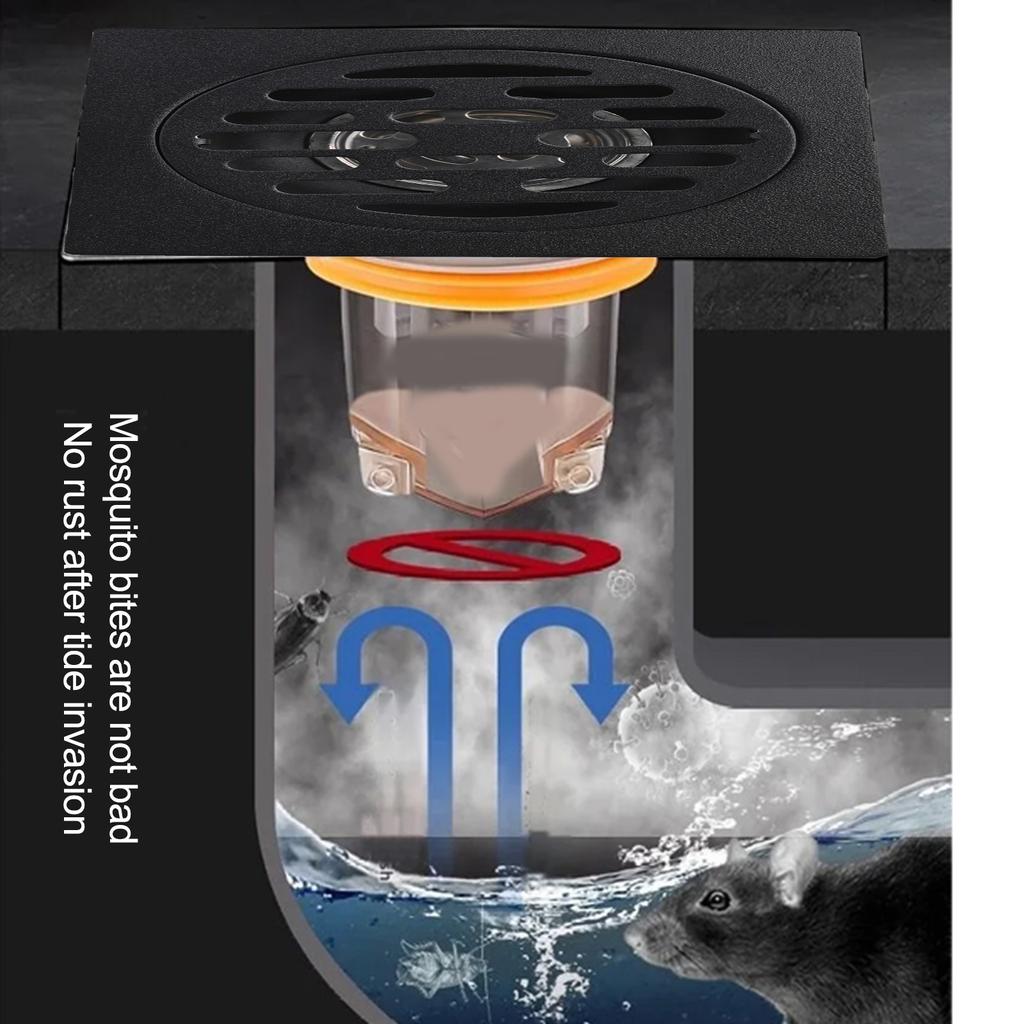 Сливной трап для душа с обратным клапаном из нержавеющей стали 304