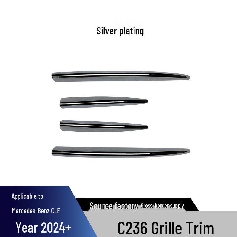 Mercedes-Benz C-Class Front Lip, Grille, Side Skirts, Rear Diffuser, Tailpipe Trim, Tail Wing Modifications