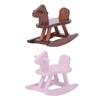 1:12 Scale Doll House Rocking Horse Doll House Wooden Rocking Horse Simulation Cockhorse for Doll Ho