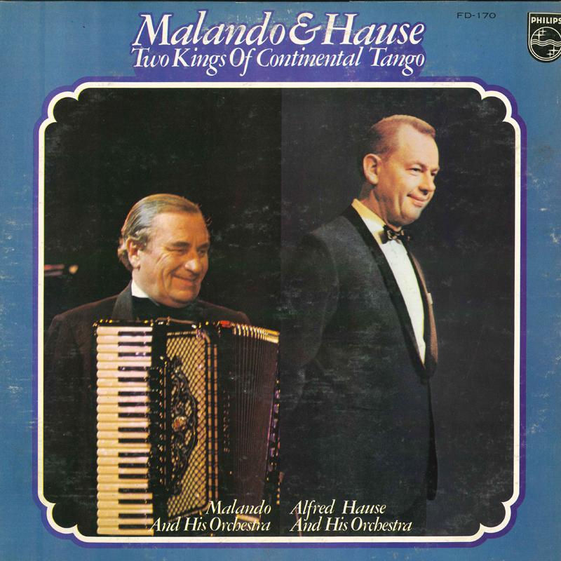 LP Record MALAMDO, HAUSE - Two Kings of Continental Tango FD170 PHILIPS 1975 Japan Latin Used