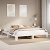 VidaXL Bed Frames Without Mattress White 180x200 Cm Solid Pine Wood 3308730