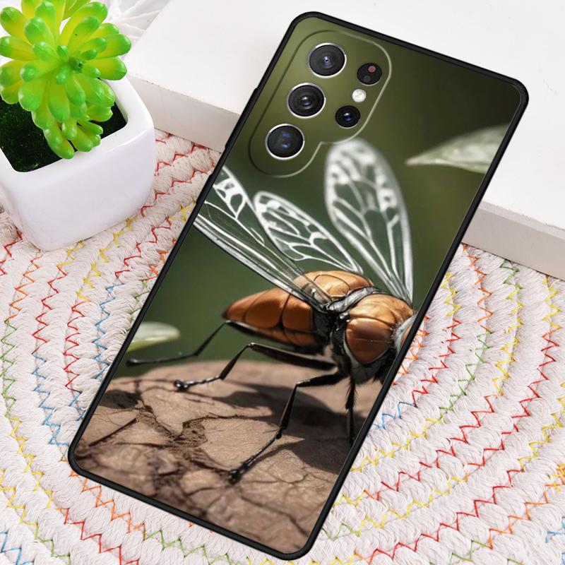 Чехол для телефона с изображением летающих насекомых и комаров для Samsung Galaxy note 10 pro S26 Ultra S23 S24 FE S25 S21 S22 PLUS противоударный Чехол