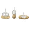 3Pcs Electric Drill Wire Brush Stainless Steel Cordless Electric Grinder Wire Pen Brush for 4500RPM