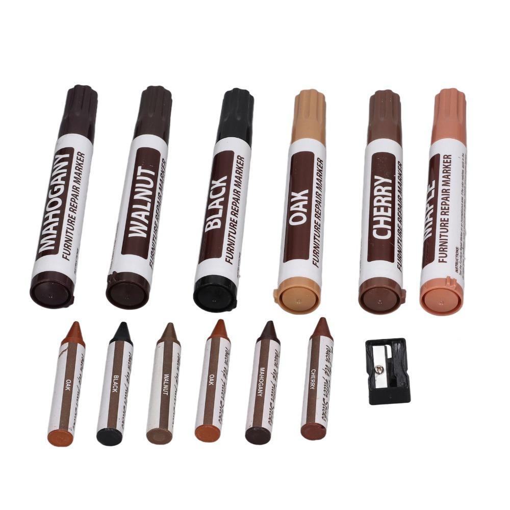 13PCS Multi Tone Assortment Wood Furniture Repair Pen  Scratch Concealing
